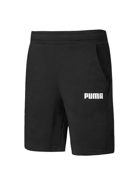 Шорты solid casual shorts 'black' Puma — изображение 1 из 2, черный