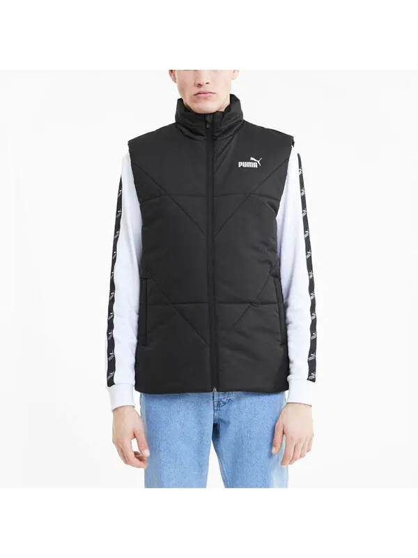 Жилет ess padded vest 'black' Puma — изображение 2 из 3, черный
