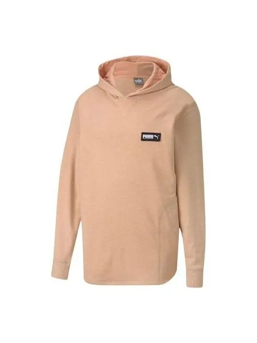 Толстовка fusion logo hoodie 'pink' Puma — изображение 1 из 4, розовый