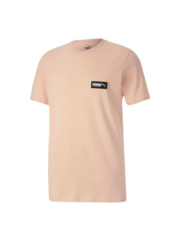 Футболка woven t-shirt 'pink' Puma — изображение 1 из 4, розовый