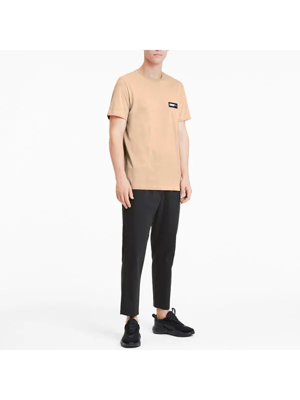 Футболка woven t-shirt 'pink' Puma — изображение 3 из 4, розовый