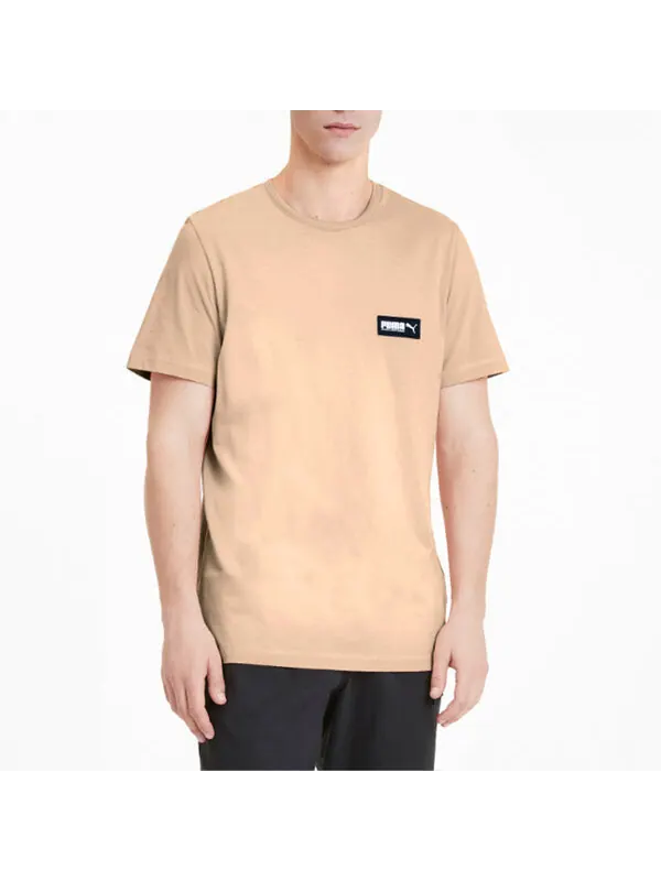 Футболка woven t-shirt 'pink' Puma — изображение 4 из 4, розовый