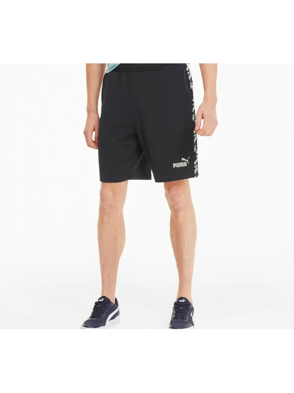 Шорты amplifier shorts 9" tr 'black' Puma — изображение 3 из 4, черный/белый