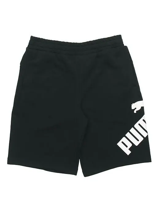 Шорты sport style sweat shorts 'black' Puma — изображение 1 из 4, черный/белый