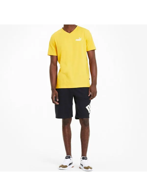 Шорты sport style sweat shorts 'black' Puma — изображение 3 из 4, черный/белый