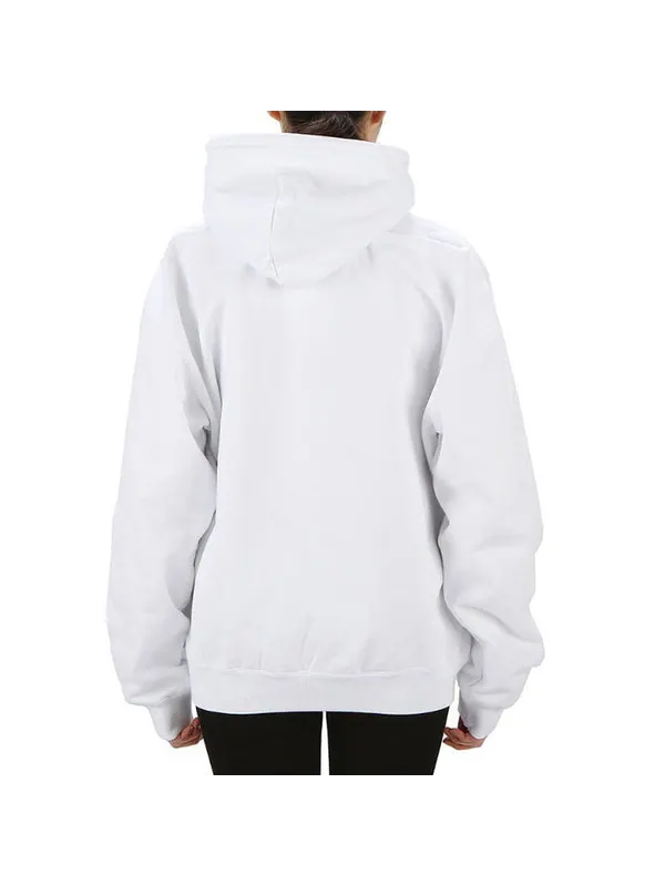 Свитер ss21 classic logo hooded long sleeves hoodie white Balenciaga — изображение 3 из 4, белый