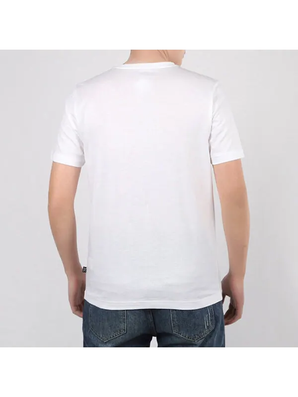 Футболка logo printing sports pullover round neck short sleeve white Puma — изображение 4 из 4, белый