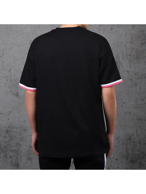 Футболка casual sports breathable round neck knit short sleeve black Puma — изображение 4 из 4, черный