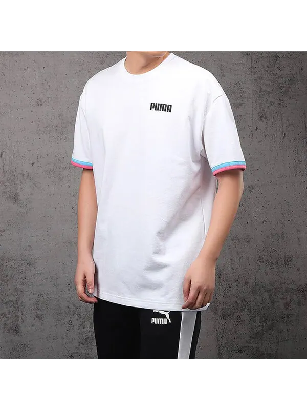 Футболка training gym loose short sleeve white Puma — изображение 3 из 4, белый