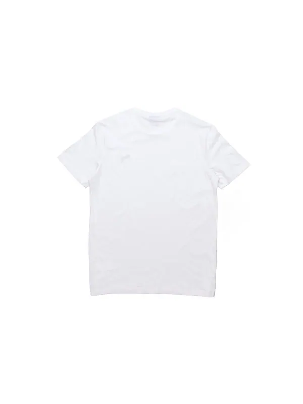 Футболка essentials logo tee 'white' Puma — изображение 2 из 4, белый/черный