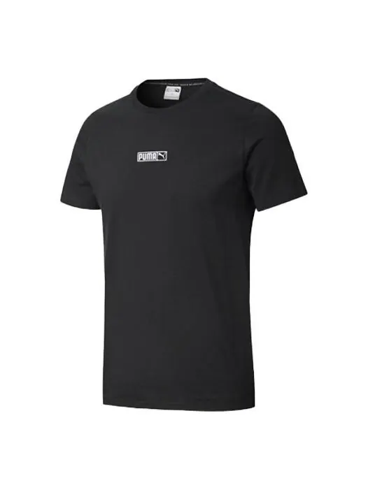 Футболка classics round neck short sleeve couple style black Puma — изображение 1 из 2, черный