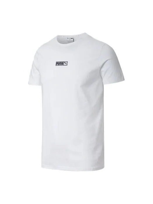 Футболка classics round neck short sleeve couple style white Puma — изображение 1 из 2, белый