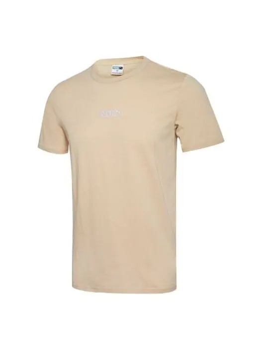 Футболка classics round-neck beige Puma — изображение 1 из 2, бежевый