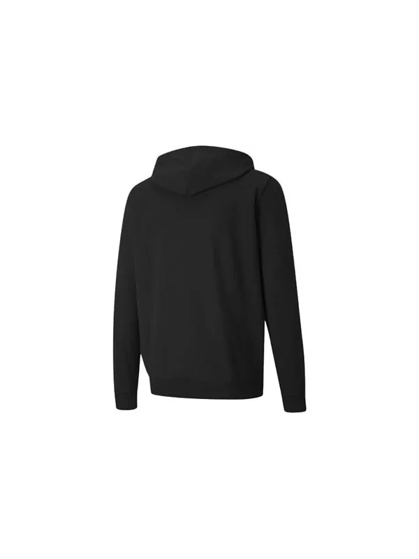 Куртка celebration full-zip jacket 'black' Puma — изображение 2 из 4, черный/белый/желтый
