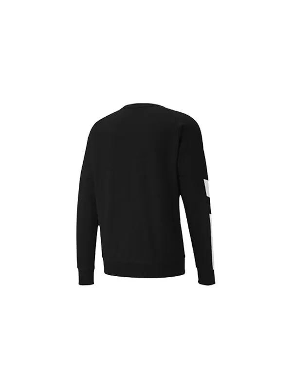 Толстовка modern sports crew round neck pullover black Puma — изображение 2 из 4, черный