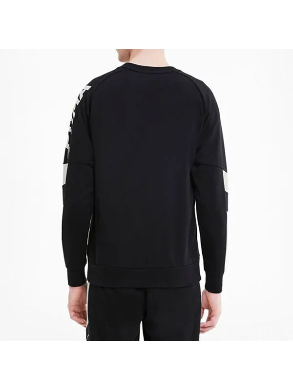 Толстовка modern sports crew round neck pullover black Puma — изображение 4 из 4, черный