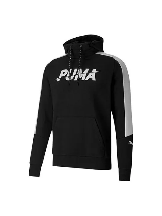 Толстовка modern logo printing contrasting colors sports black Puma — изображение 1 из 3, черный