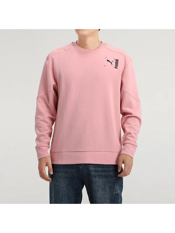 Свитер nu-tility sweatshirt 'pink black' Puma — изображение 3 из 4, розовый/черный