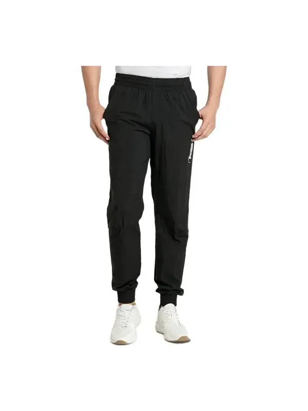 Брюки nu-tility sweatpants 'black white' Puma — изображение 1 из 3, черный/белый