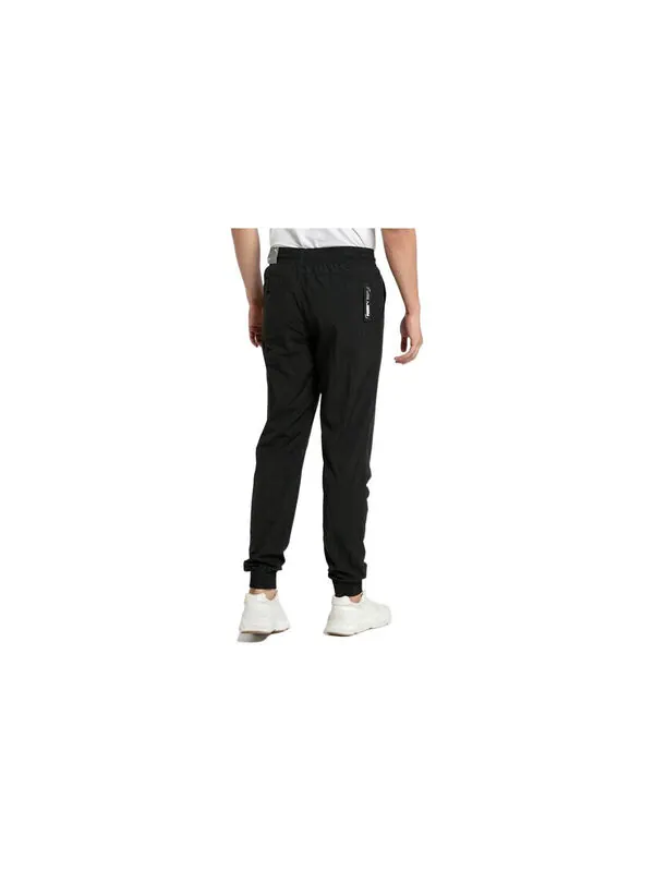 Брюки nu-tility sweatpants 'black white' Puma — изображение 2 из 3, черный/белый