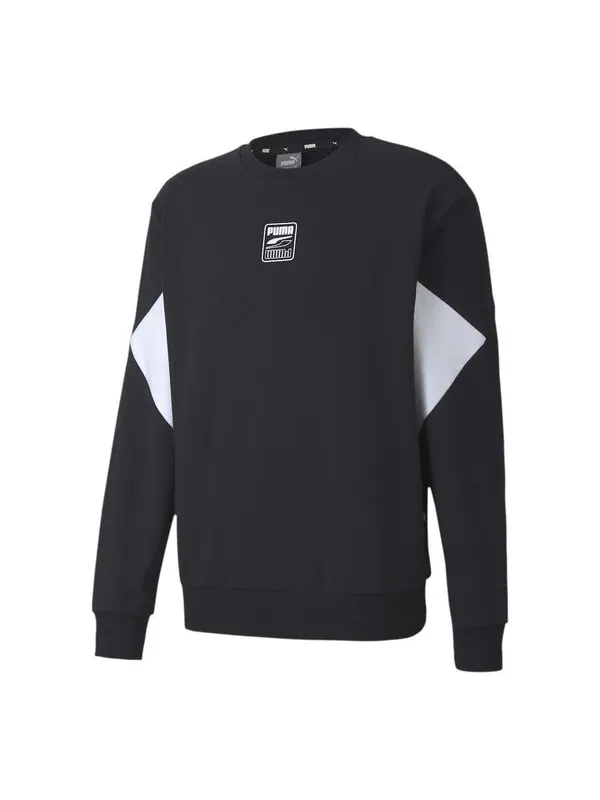 Свитер herren sweatshirts 'black white' Puma