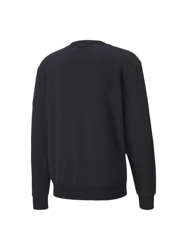 Свитер herren sweatshirts 'black white' Puma — изображение 2 из 2, черный/белый