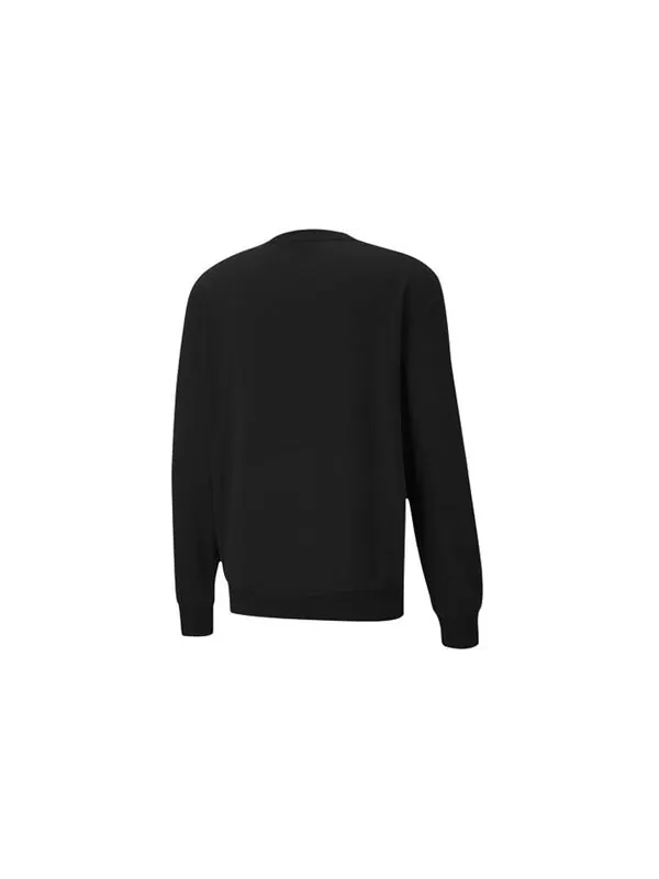 Свитер rebel long sleeve sweater 'black white' Puma — изображение 2 из 4, черный/белый