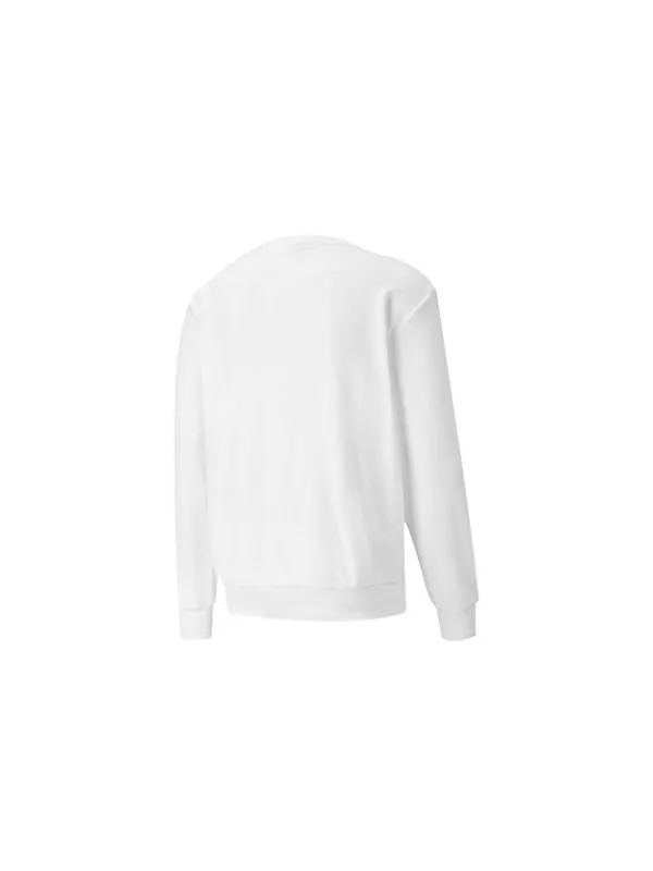 Свитер rebel long sleeve sweater 'white black' Puma — изображение 2 из 2, белый/черный