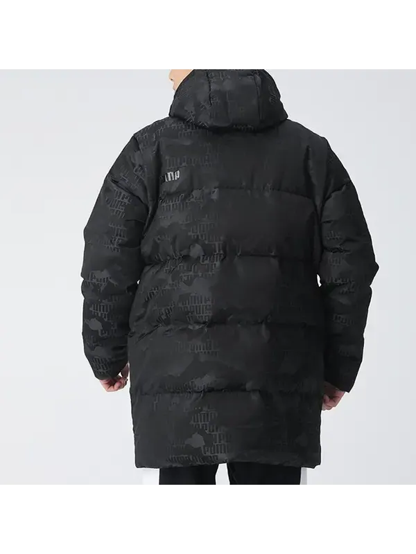 Куртка camo long down jacket 'black' Puma — изображение 4 из 4, черный