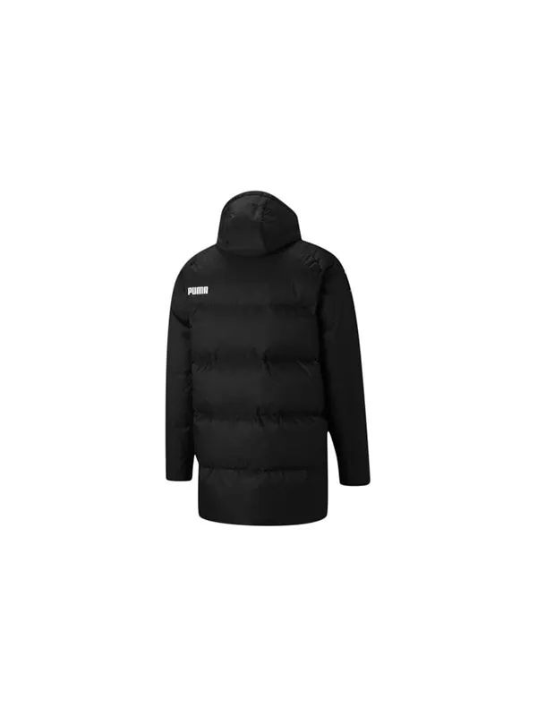 Куртка solid down jacket 'black white' Puma — изображение 2 из 4, черный/белый