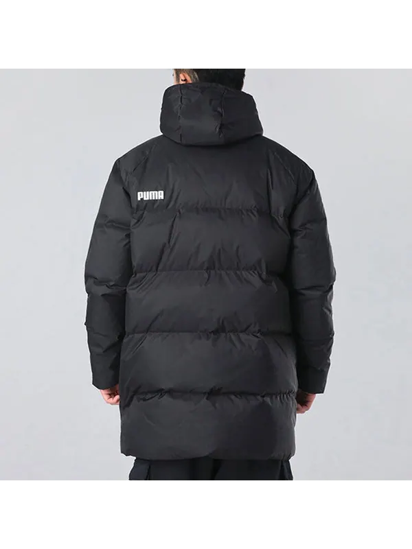 Куртка solid down jacket 'black white' Puma — изображение 4 из 4, черный/белый