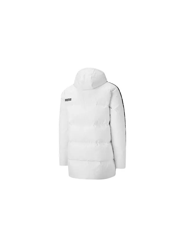 Куртка solid down jacket 'white black' Puma — изображение 2 из 2, белый/черный