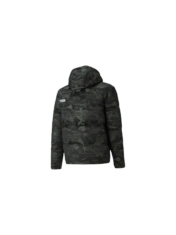 Куртка camo down jacket 'green white' Puma — изображение 2 из 2, зеленый/белый