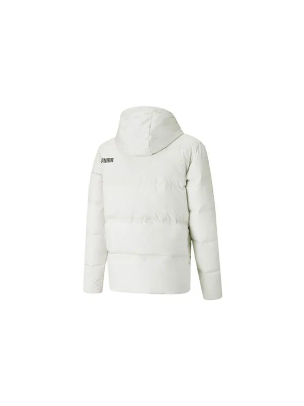 Куртка essentials down jacket 'white grey' Puma — изображение 2 из 2, белый/серый