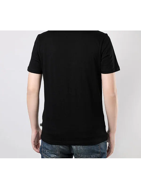 Футболка bronzing large logo printing short sleeve black Puma — изображение 4 из 4, черный
