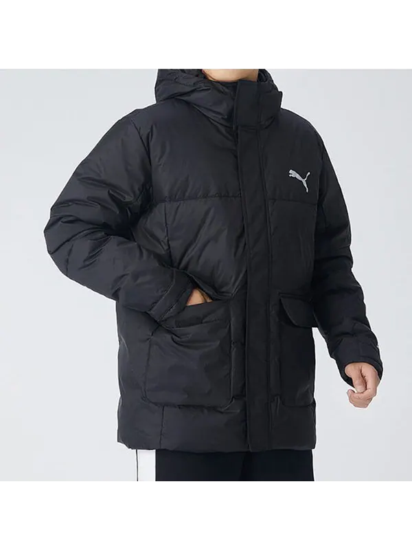 Куртка protective down jacket 'black white' Puma — изображение 3 из 4, черный/белый