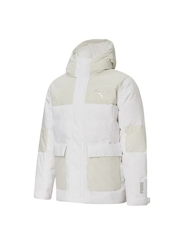 Куртка protective down jacket 'white beige' Puma — изображение 1 из 2, белый/бежевый