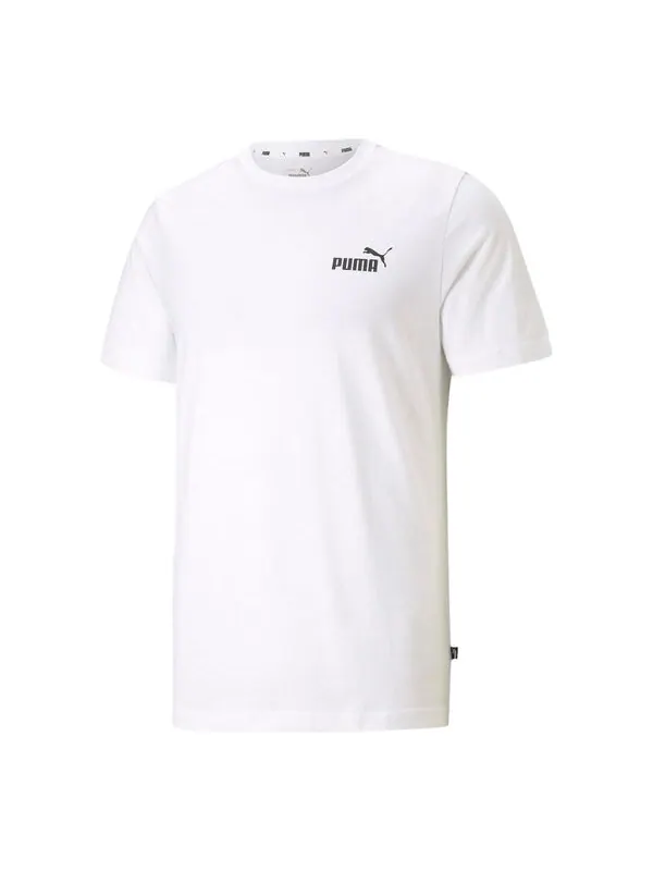 Футболка essentials small logo t-shirt 'white' Puma — изображение 1 из 2, белый