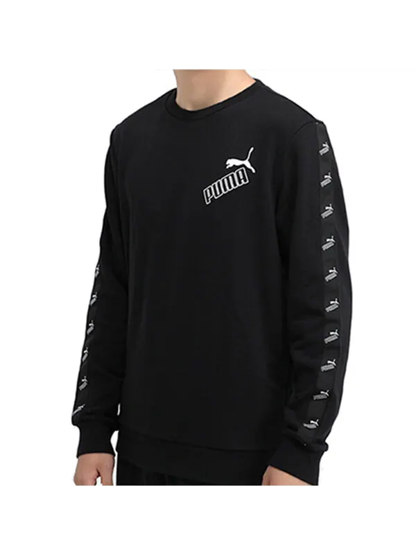 Толстовка casual round neck black Puma — изображение 3 из 4, черный