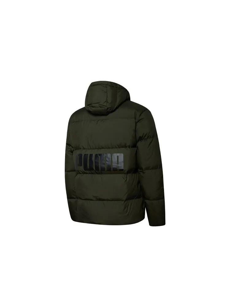 Пуховик мужской Puma Jasper — изображение 2 из 4, оливковый