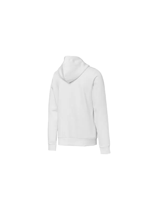 Толстовка essentials hoodie 'white black' Puma — изображение 2 из 4, белый/черный