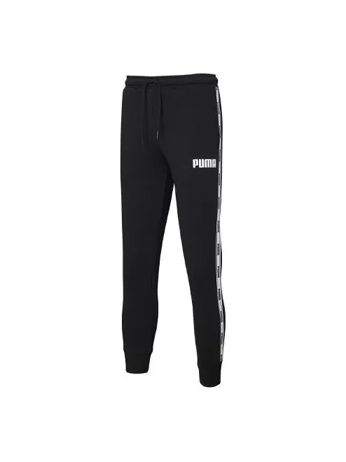 Брюки tape tracksuit pant 'black white' Puma — изображение 1 из 3, черный/белый