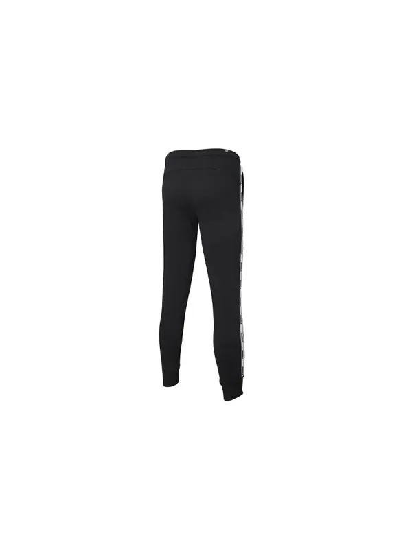 Брюки tape tracksuit pant 'black white' Puma — изображение 2 из 3, черный/белый