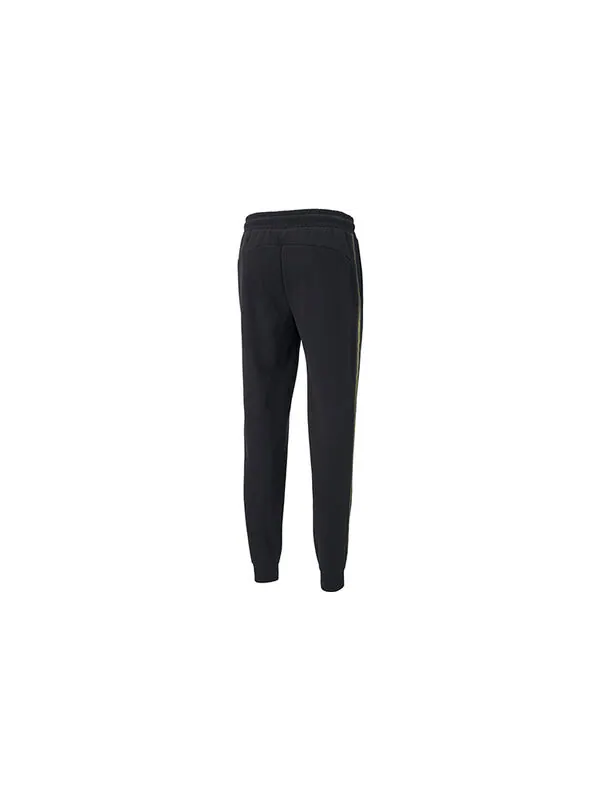 Брюки metallic nights tape logo printed knitting sports trouser men black Puma — изображение 2 из 4, черный