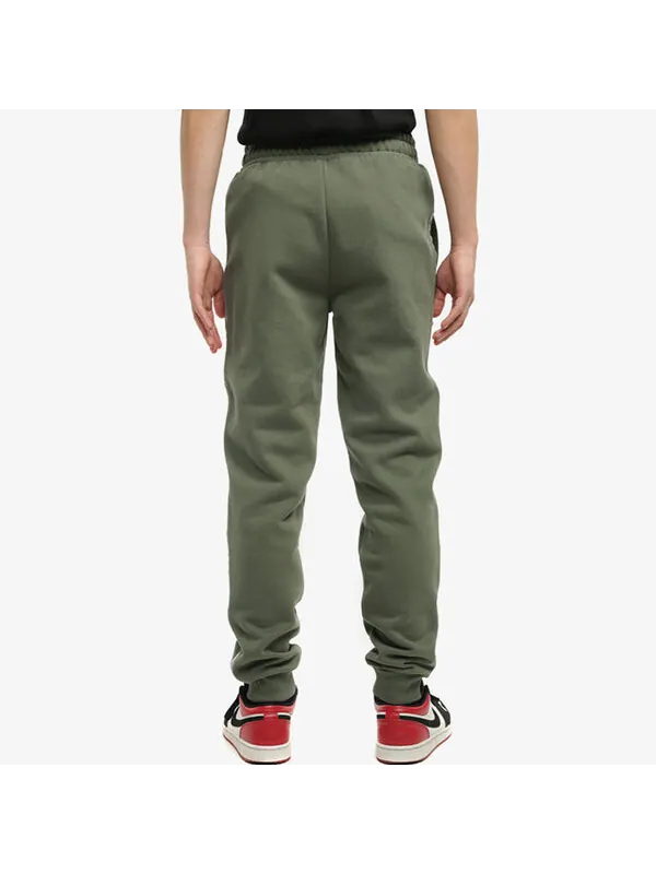 Брюки metallic nights tape sweatpants 'green white' Puma — изображение 4 из 4, зеленый/белый