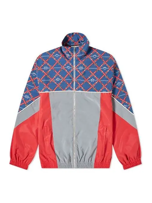 Куртка Gucci Retro Mosaic Printed Reflective Sports Jacket — изображение 1 из 4, мульти