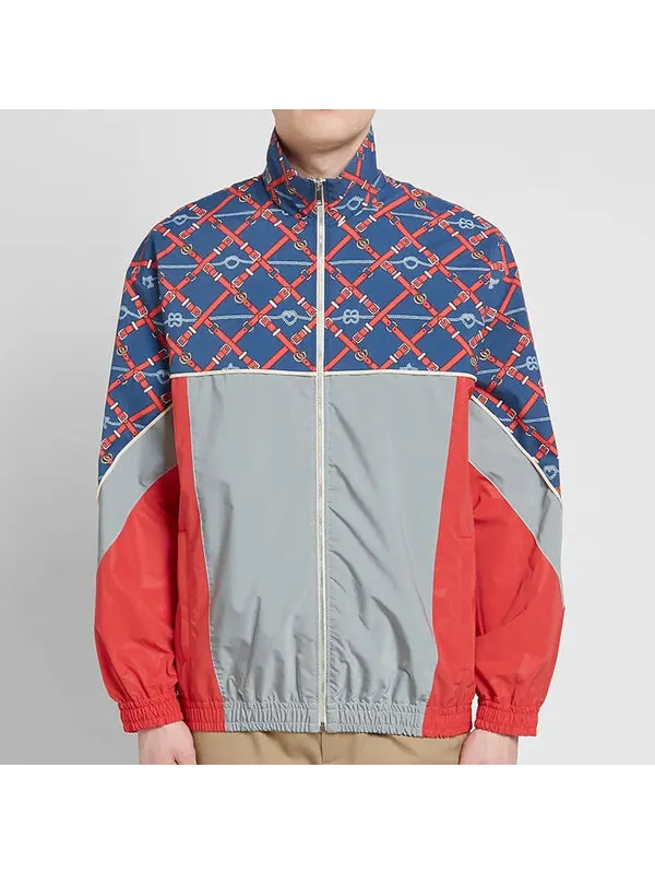 Куртка Gucci Retro Mosaic Printed Reflective Sports Jacket — изображение 2 из 4, мульти