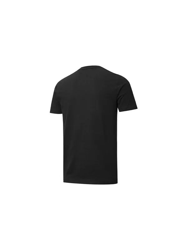 Футболка metallic logo t-shirt 'black gold' Puma — изображение 2 из 2, черный/золотистый