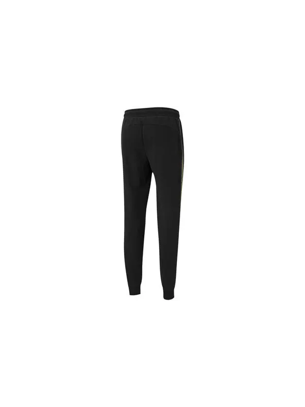 Брюки track pants 'black gold' Puma — изображение 2 из 2, черный/золотистый