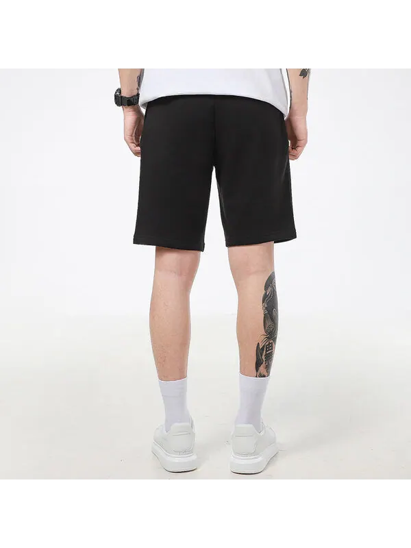 Шорты amplified big logo shorts 'black white' Puma — изображение 4 из 4, черный/белый